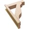 Ekena Millwork 5 1/2-in W x 18-in D x 26-in H Funston Block Rough Cedar Woodgrain TimberThane Outlooker, Primed Tan OUTUR055X18X26FST44RCPR - alternate 6
